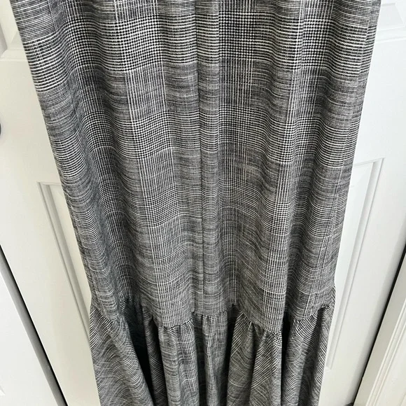 NWT Alice & Olivia BIRCH Houndstooth Sleeveless Formal Maxi Dress - Picture 4 of 14